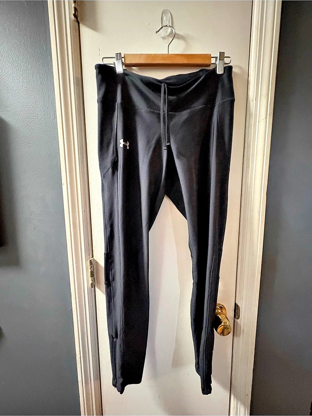 Under Armour HeatGear Compression Leggings in Black Size Large Like